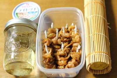 巻き寿司のお弁当の前日の準備