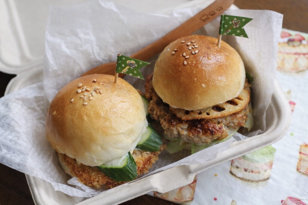 運動会 お弁当 パン メニュー、ミニバーガー 弁当 具材 詰め方