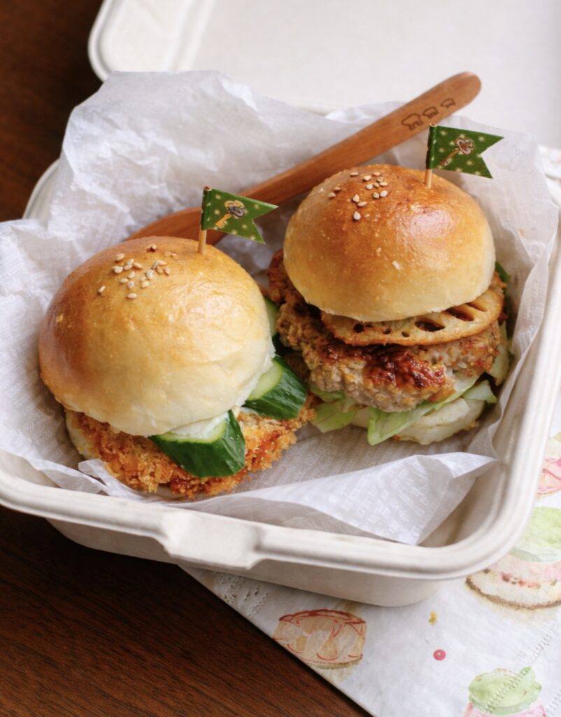 運動会に!HBで作る「ミニバーガー弁当」冷めてもふわふわなコツと詰め方