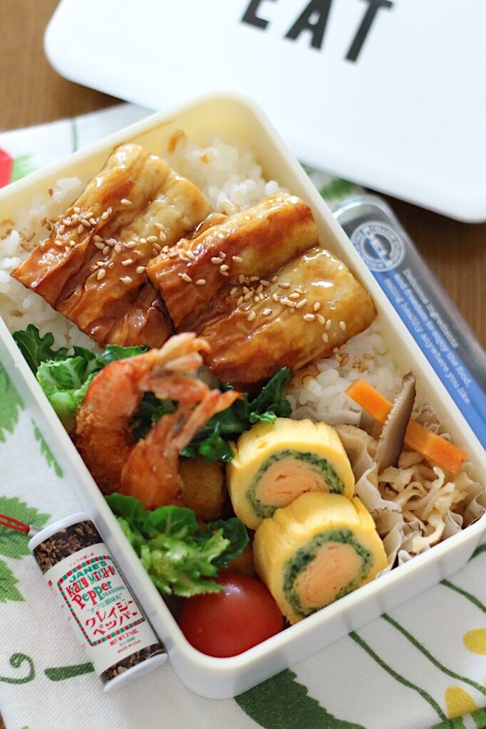 節約食材ののっけ弁当