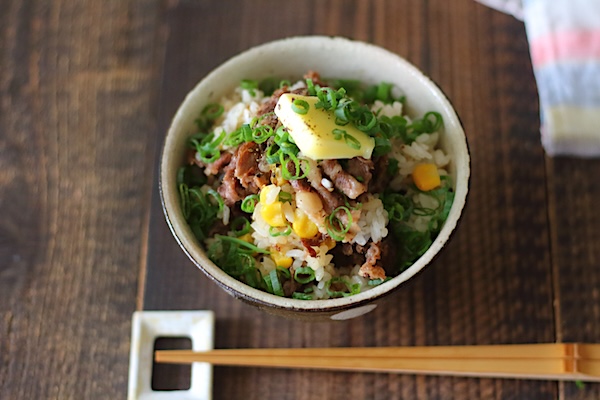 牛肉の炊き込みご飯