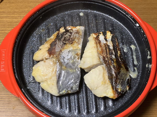 レンジメートプロの魚の焼き色実験