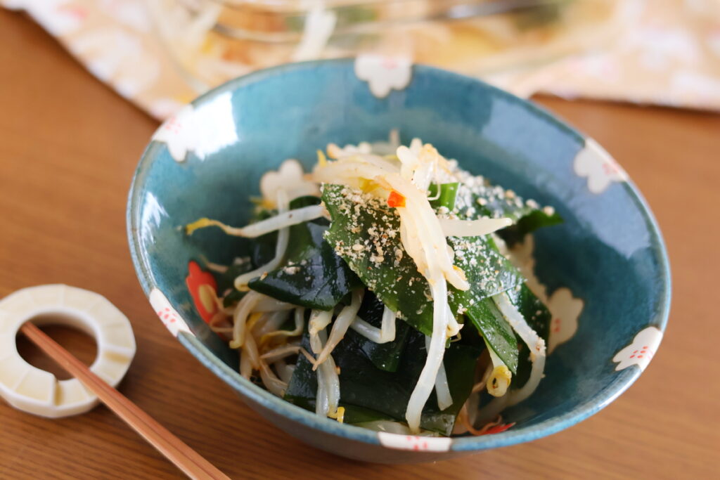 もやしとワカメの中華和え