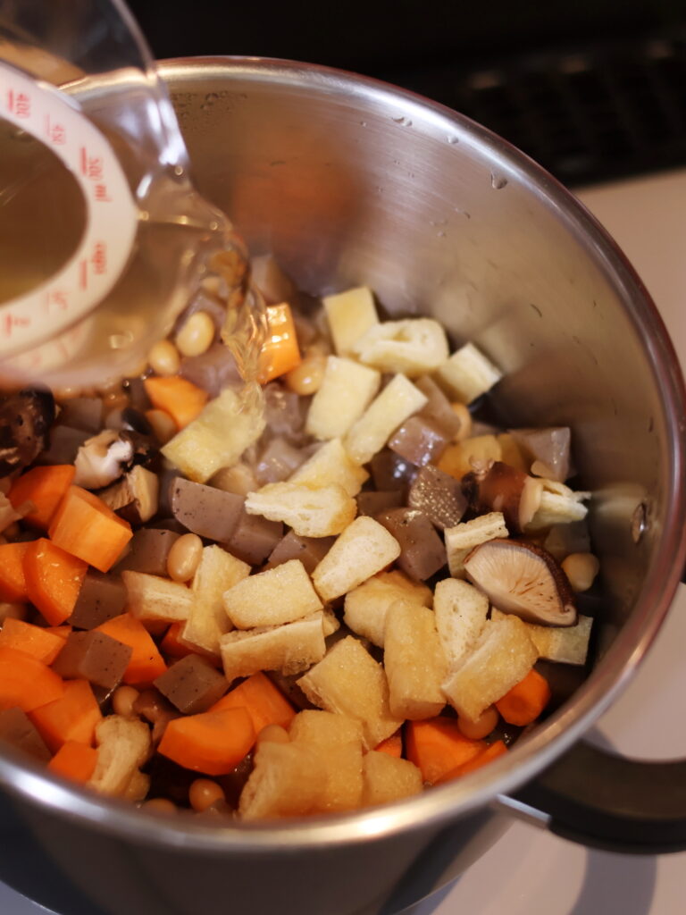 圧力鍋で五目豆を作る方法