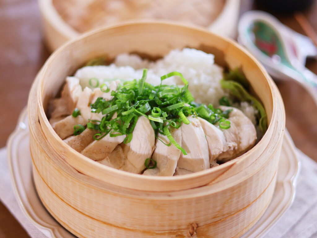 蒸すだけ!海南鶏飯