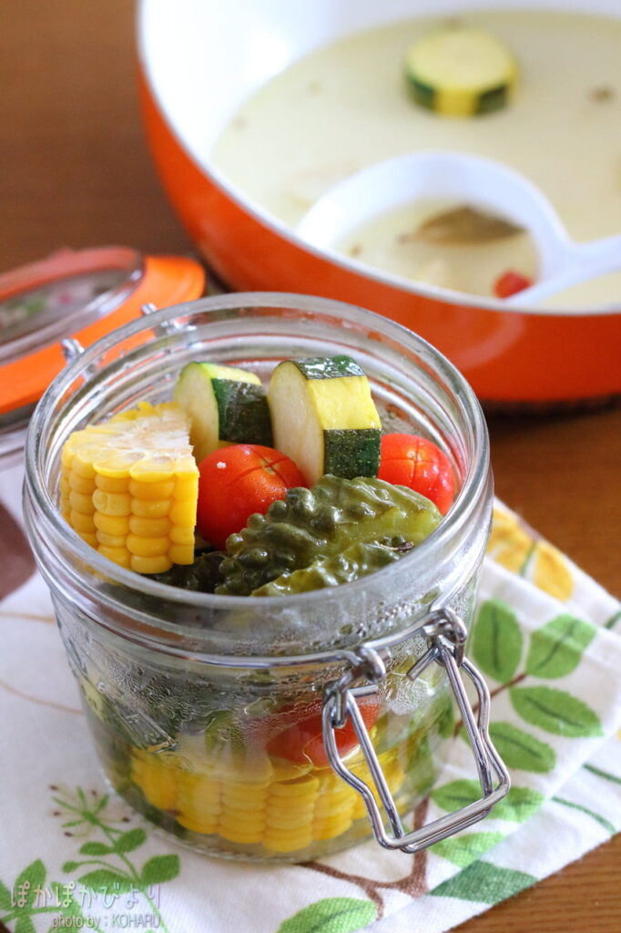 夏野菜で作るオイルピクルスのレシピ