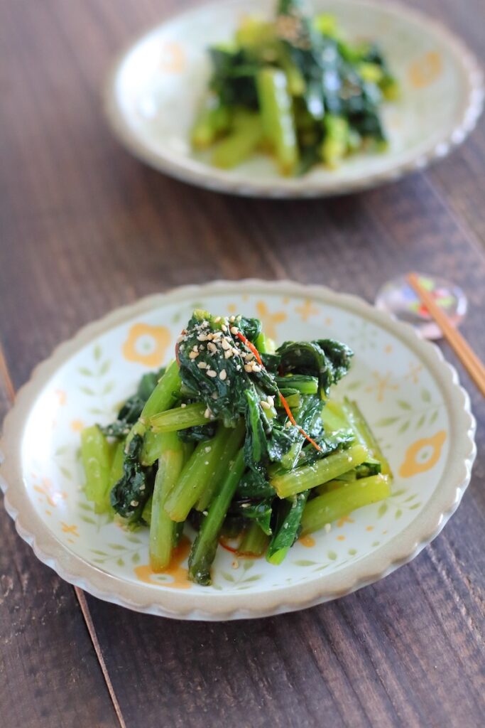 5分で完成する「小松菜のナムル」レシピと詳しい作り方