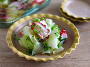 はやとうりとタコを使った大人気の 酢の物、レシピと詳しい作り方
