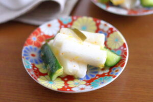 大根ときゅうりの柚子胡椒漬けのレシピと詳しい作り方