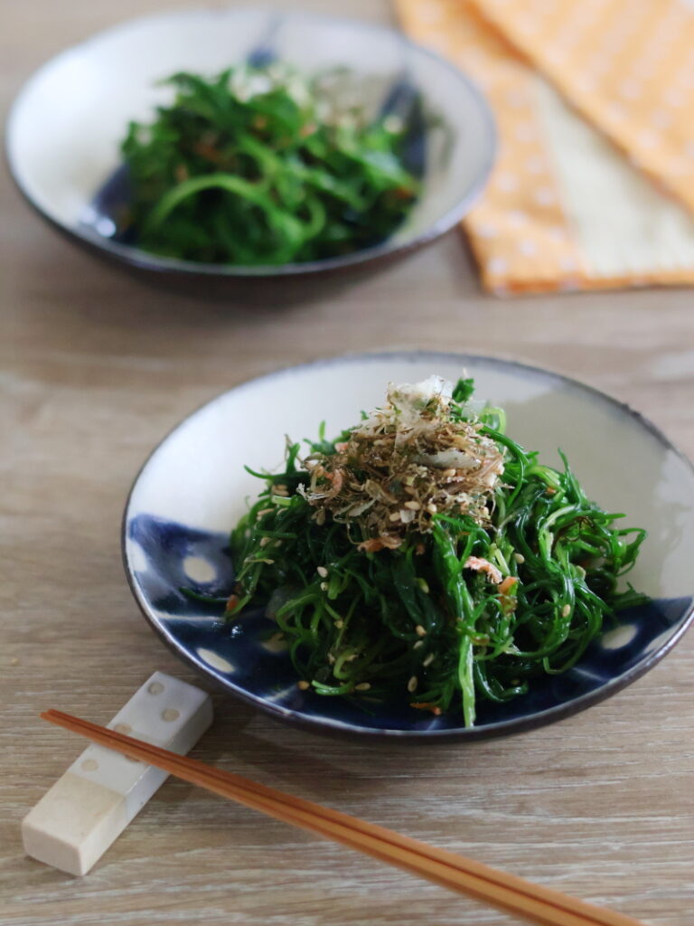 シャキシャキおかひじきのいか昆布和え！包丁いらずの爆速おつまみレシピ