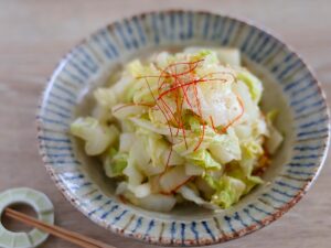 白菜のオイスターソース酢和え