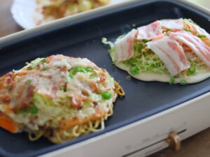 ホットプレートで作る広島焼きの手順とレシピ