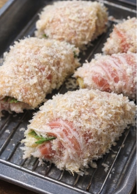 たけのこの豚バラ肉巻きフライの工程写真