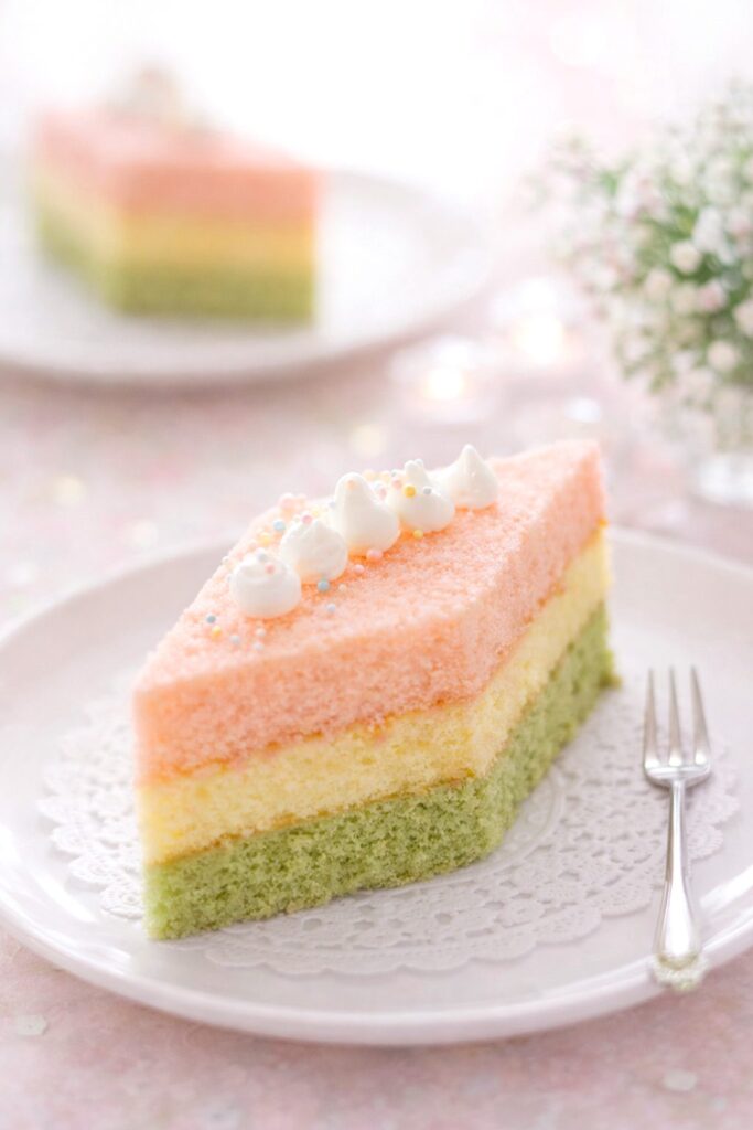 ひな祭りに重ねるだけの簡単ひなケーキ