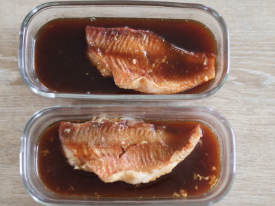 赤魚を加熱するときの、500Wと600Wの加熱の違いと身の反り方について